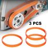 3pcs Replacement Nylon Drive Belts Compatible with 1900B Handheld Woodworking Electric Planer Power Tool Accessory Set