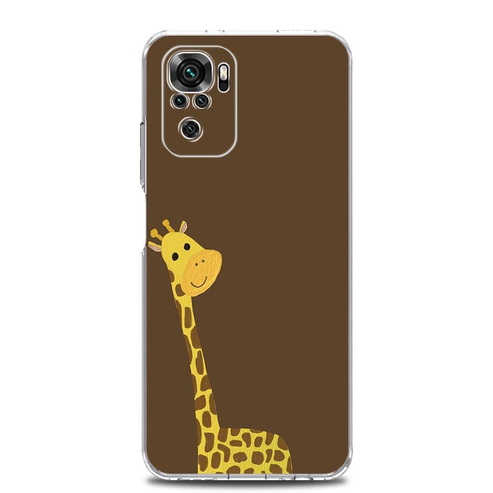 giraffe illustration Soft TPU Phone Case For Xiaomi Redmi Note 15 14 13 12 4G 10 11 Pro Plus 5G 14C 13C 12C 10C 9A Cover