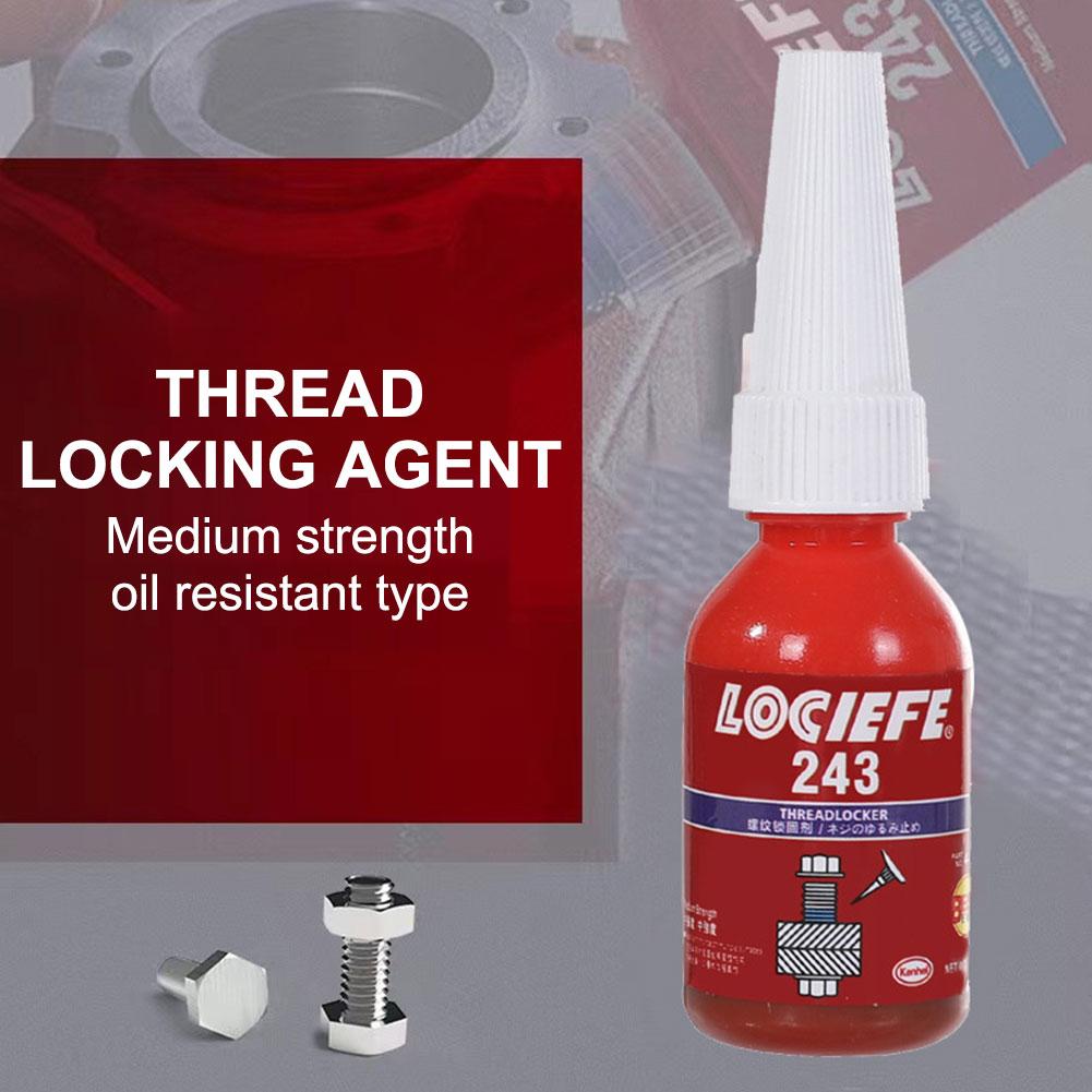 243 271 272 10ml Threadlocker Adhesive Medium Strength Thread Locking Screw Cured Temperature A L1S7
