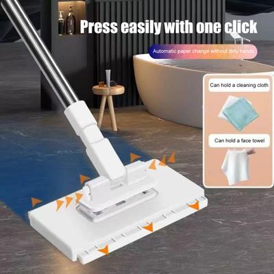 Portable Flat Mop Compact Size Lightweight RV Mop Home Kitchen