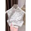 Brushed Lace Sleeveless Vest Women's Spring and Autumn Fake Collar New Inner Layering Shirt