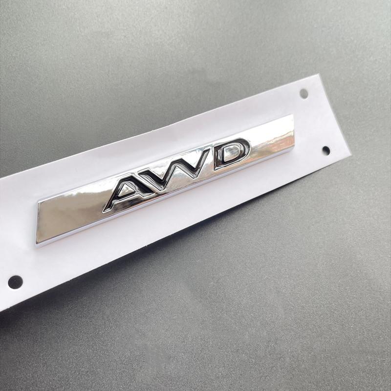 3D ABS Self-Adhesive Chrome Black Logo AWD Emblem Decal Car Trunk Badge Sticker For F-PACE E-PACE F-TYPE XJS XJ8 XF X260 XE XEL XFL Accessories