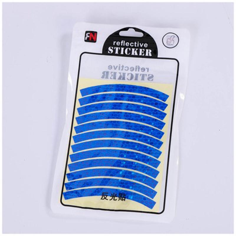 

14-дюймовое детское велосипедное колесо, светоотражающая наклейка на шлем велосипеда с фиксированной передачей, наклейка Trolver, противоударная полоса. синий