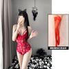 Sexy Underwear Lace Perspective Temptation Sexy Hot Onesie Open Crotch Passion Free Pure Desire Black Silk