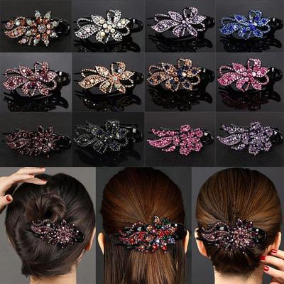 Ponytail Headwear Hair Accessories Headwear Rhinestone Hairpin Women Hair Clips Hair Claws Hairgrip Duckbill Clip