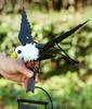 Repelente de Pájaros Águila Hierro de Simulación Veleta Giratoria Decoración Adorno para Patio Parque