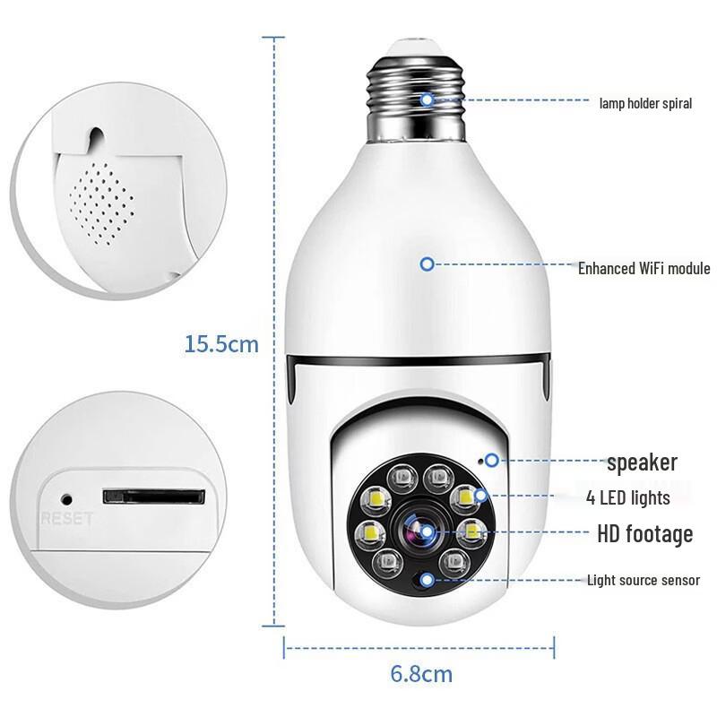 OLOEY V720 Smart Light Bulb Security Camera (CN version)