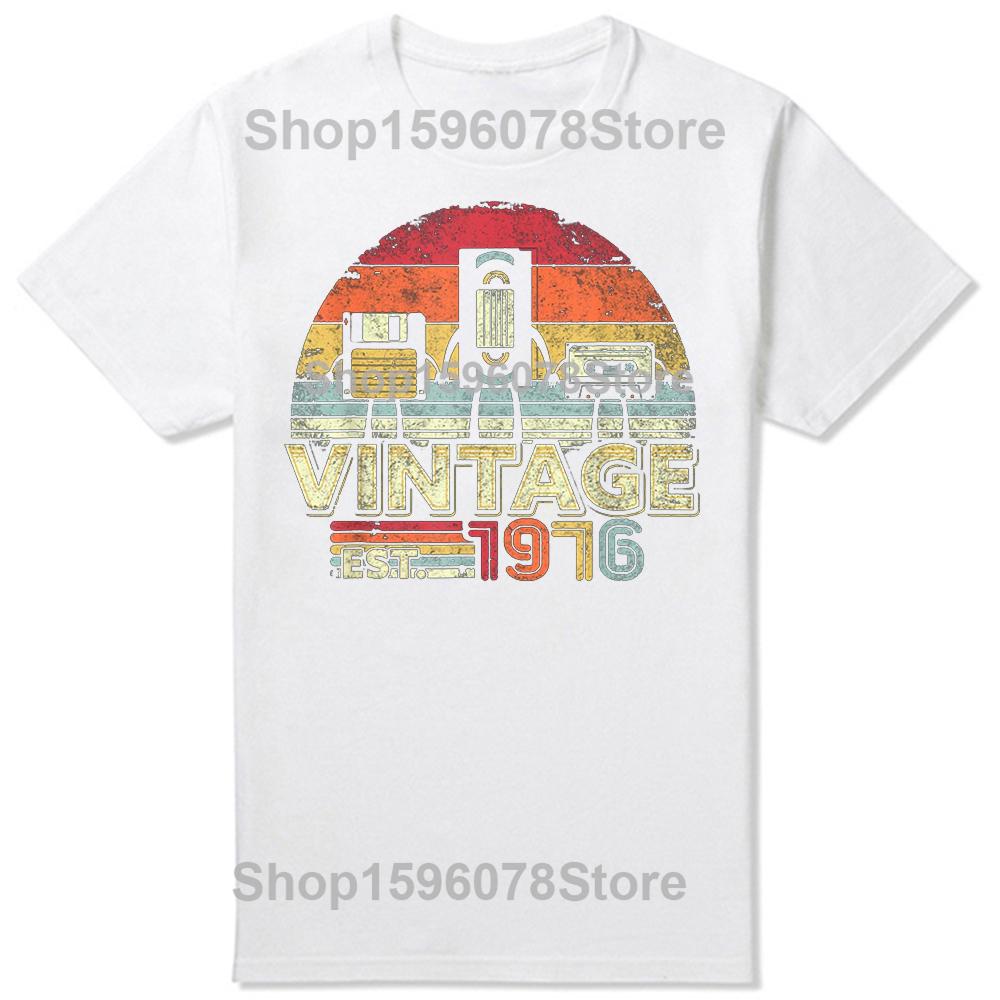 Classic 1976 Limited Edition 49 Year Old 49th Birthday T-Shirt Men Summer The Best Birthday Gifts Graphic Unisex T Shirt