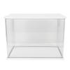 Clear   Display Case Plastic Display Box for Collectibles Doll Home Storage Organizing Toys Wood Base 14.3x8.7 .7in