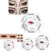 Makeup Stencil Kit With Adjustable Eye Liner And Brow Guides For Precise Application