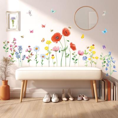 Wildflower Wall Sticker Decorate for or Room DS9-2103 - Kindergarten, Nursery, Children's