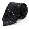[Michiko London] Brand Necktie, Made In Japan, 100% Silk, Polka Dot Pattern (D: Black)