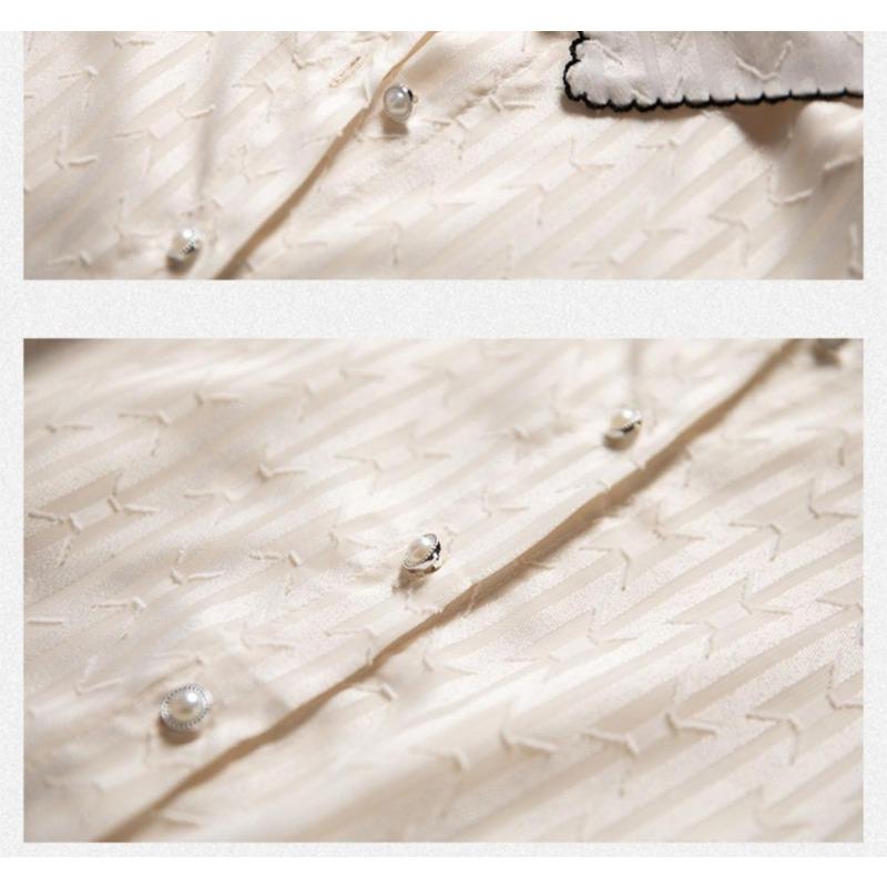 Retro High-end Shirt for Women New Style Early Niche White Shirt Top