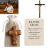 1/2/3Pcs Prayer Hands Cross: A Pocket-Sized Sanctuary Handheld Heart Carry In To Pocket Supp Natural With Emotional Resin C X9G7