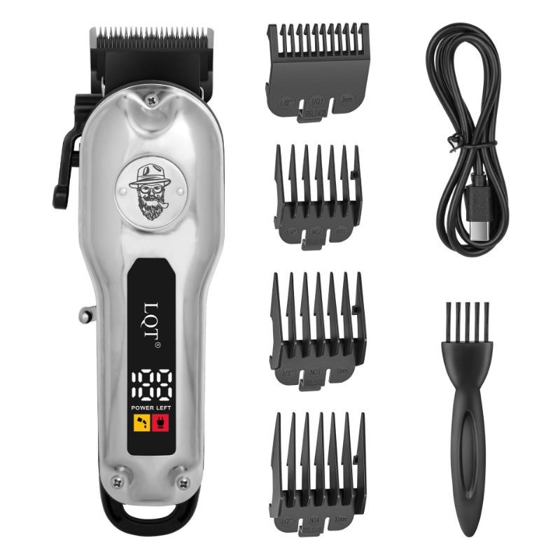 New multifunctional hair clipper digital display electric clippers USB charging carving clippers men's razor electric clippers