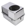 Enclosed Metal Cat Litter Box with Lid Scoop Prevent Splashing Stainless Steel Top Entry Cat Toilet For Multiple Cats