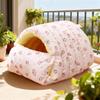Winter Warm Pet Sleeping Bed Semi-Enclosed Cat House Cat Bedding Nest Kennel Pet Supplies for Small Dog Cats Kitten