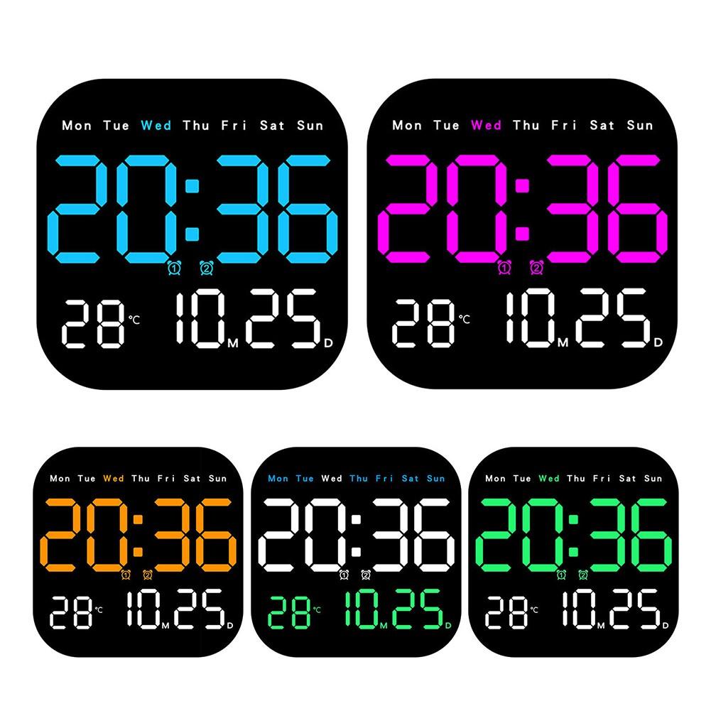 Same Screen Display LED Wall Clock Day Countdown Function