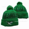 Winter Knit Beanie Team Sports Fans - Warm Wool Blend Cap Eagles 2025 One Size No Brim