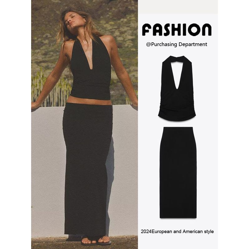 Za2025 Spring New Women's Clothing Casual Tops 3644310 Work Clothing Midi Dress 3644311 800