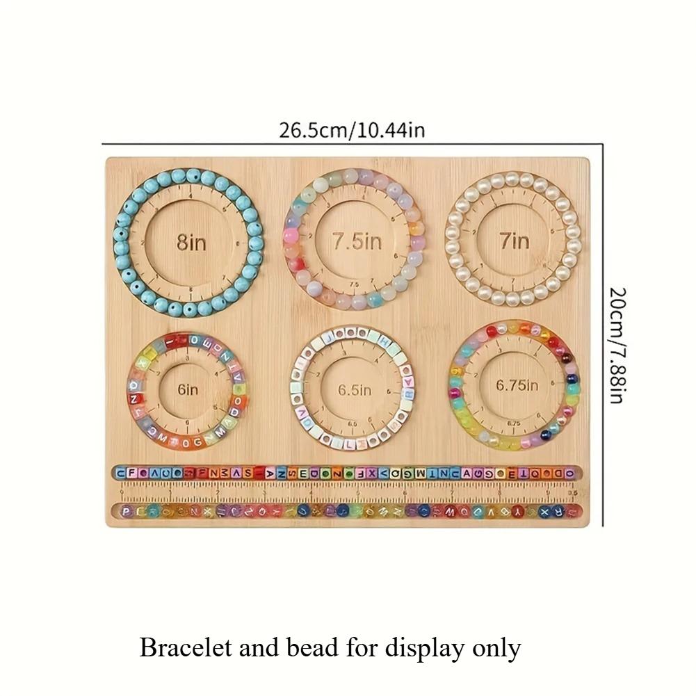 

Многобраслетная деревянная доска для бисероплетения, органайзер для бисероплетения, поднос для бисероплетения, приспособление для изготовления бисера, измерительный инструмент для ожерелий жёлтый