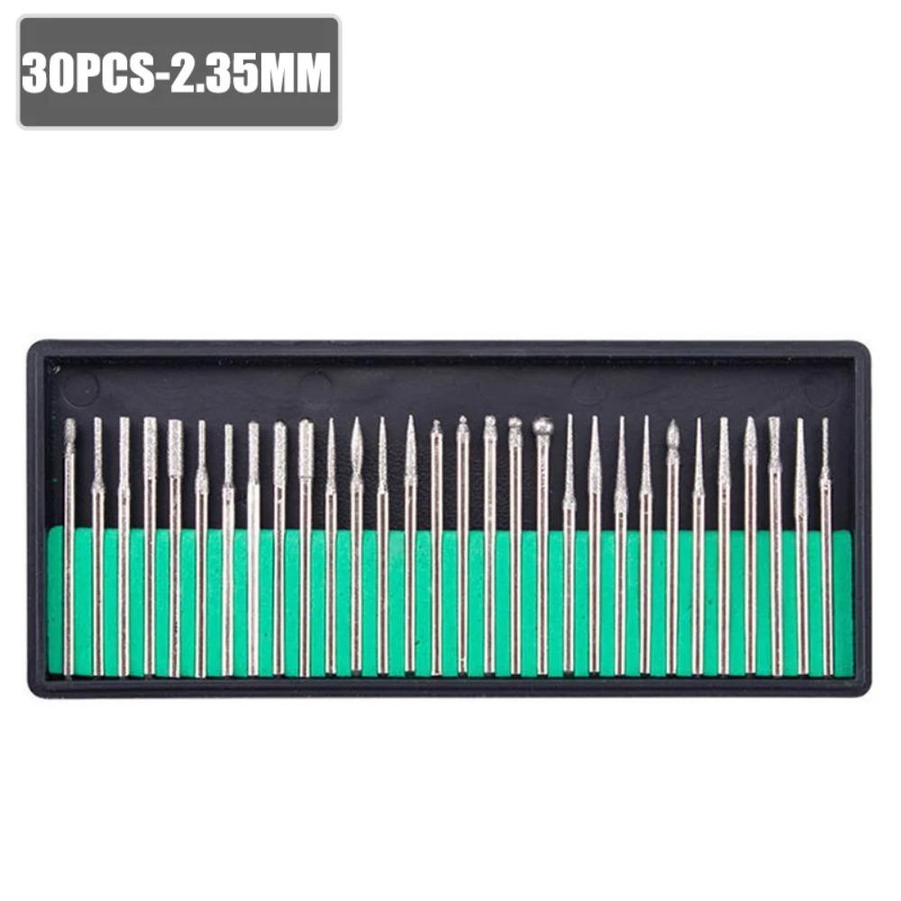 

30pcs 2.35/3mm Stone Carving Set Engraving Abrasives Rotary Milling Cutter Set Grinding Head Kits 2.35mm