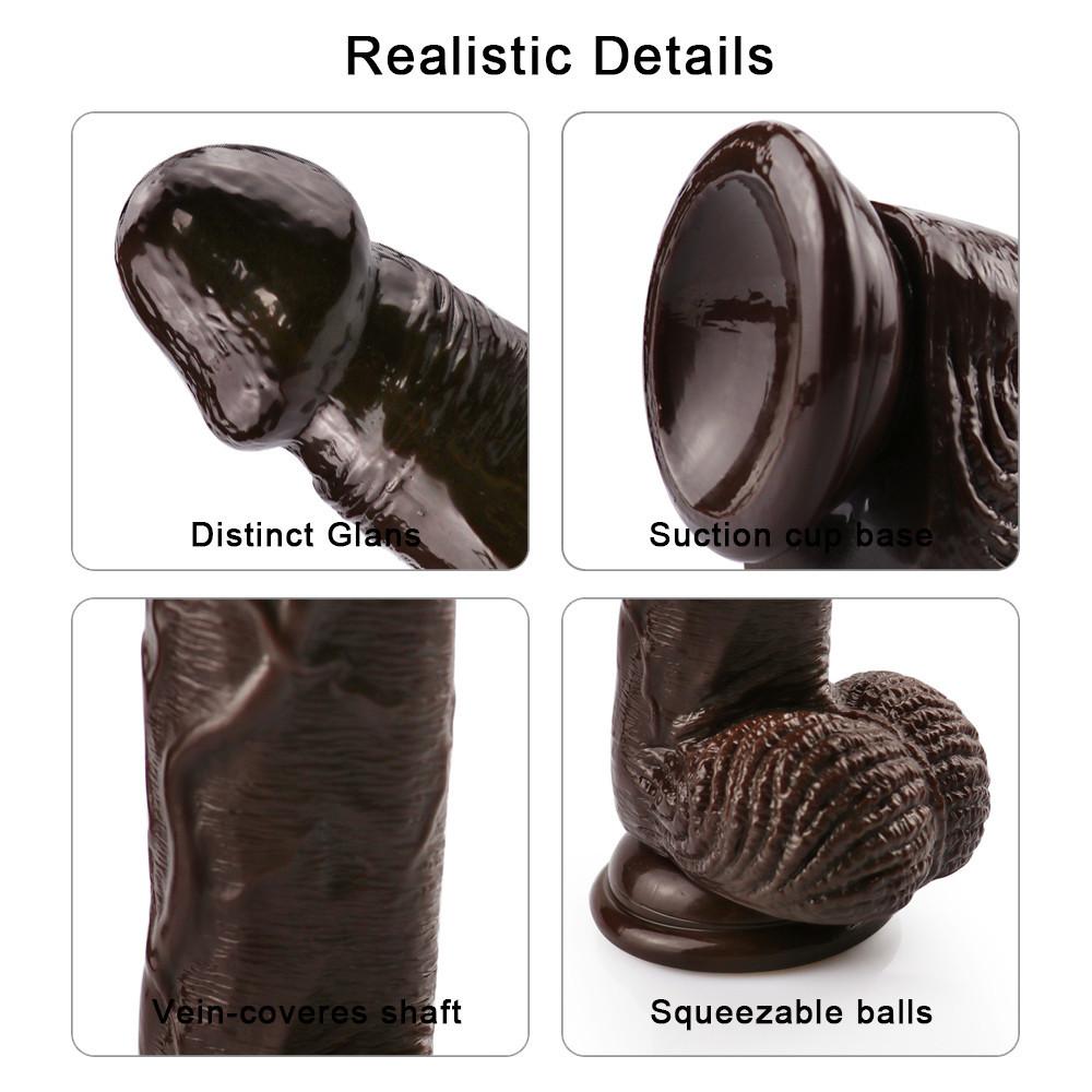 Weicher Dildo RUNYU, realistisches Penis-Schwanzspielzeug für Erwachsene, Sexspielzeug für Frauen und Männer