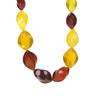 Amber Honey Multi-Faceted Necklace – Yellow, Blood Amber, Rhombus Design for Men & Women