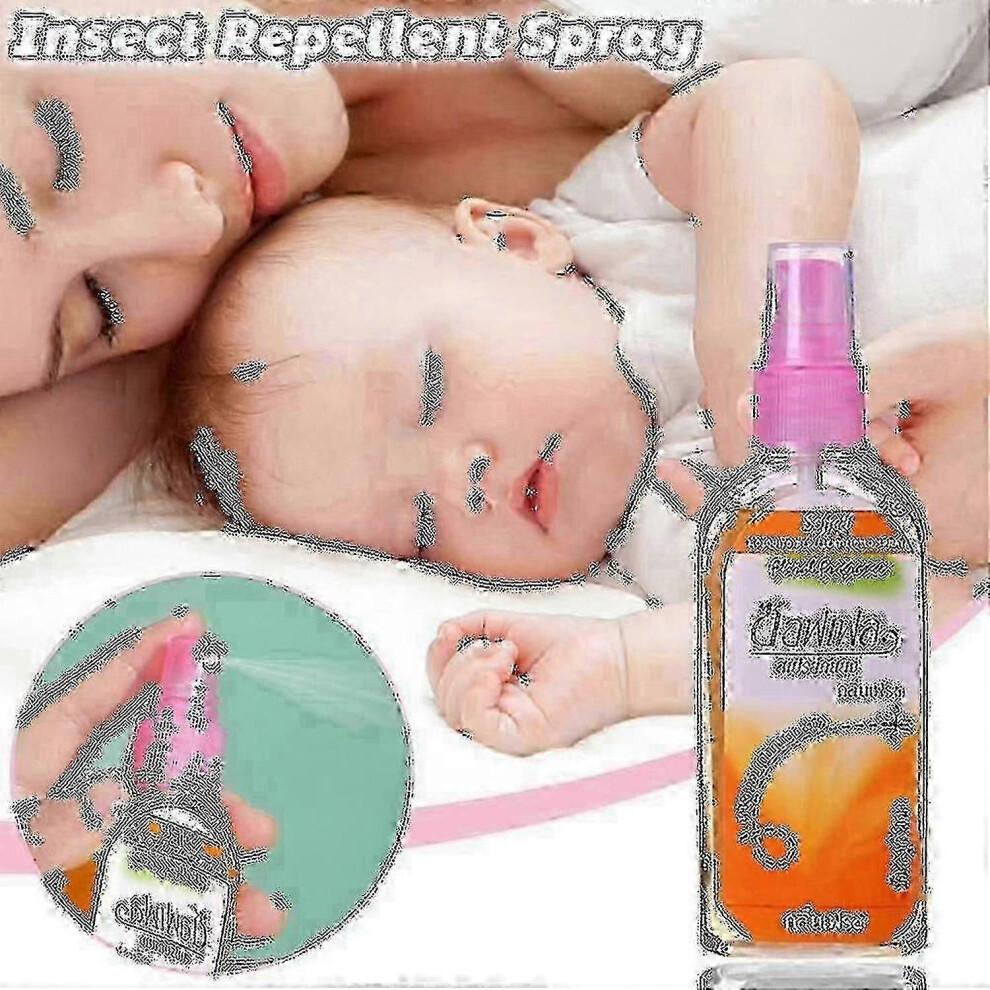 (Rose) 5x 80ml Mosquito Spray Thailand Plant Anti-mosquito Bite Swelling Itching Mosquito Repellent Liquid Spray For Body Pest Killer New