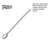 Multi Use Kitchen Spoons Stainless Steel Long Handle Mixing Spoon, Polished Metal Stirring Ice Cream Scoops Tall Glass Bar Spoon for Cocktails