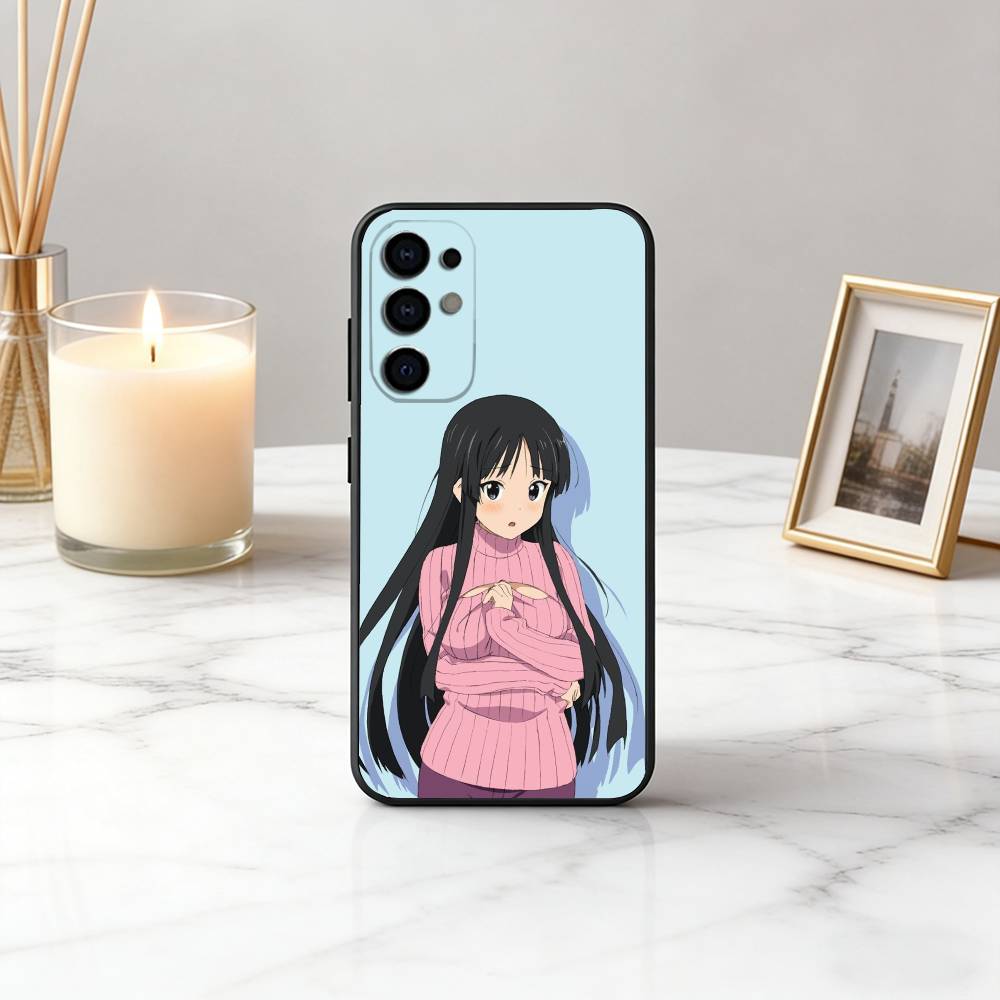 K-K-ON Mio Akiyama-KMA Phone Case For Samsung S25,S24,S21,S22,S23,S30,Ultra,S20,Plus,Fe,Soft Silicone Black Cover