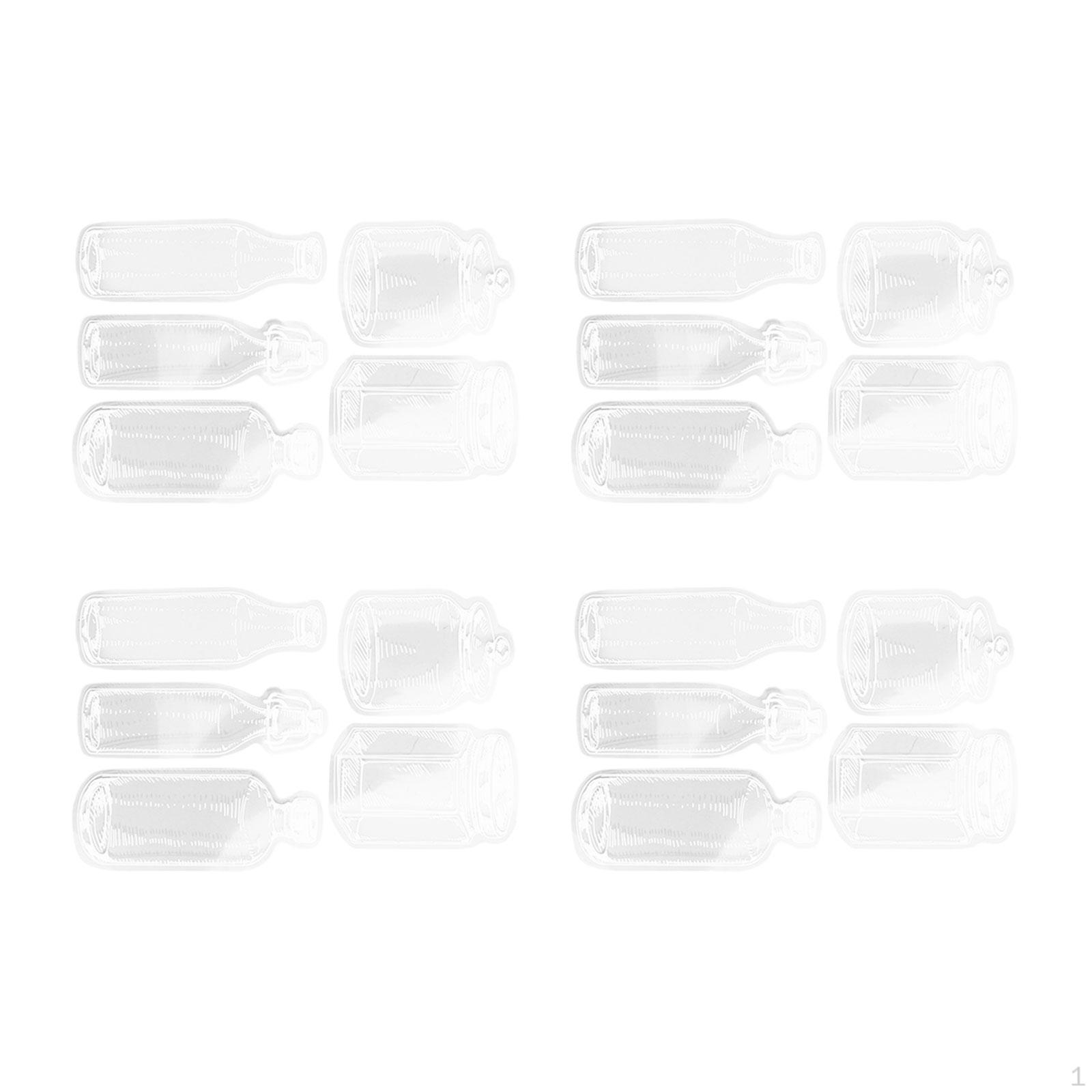 20 Pieces DIY Transparent Dried Flower Bookmarks Bookmark Maker Floral Page Marker Storage Tank