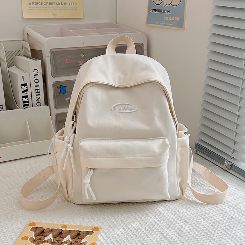 School Bag High Value Mori Solid Color Versatile Small School Bag Korean Version Ins Wind Sweet Soft Girl Traveling Shopping Mini Backpack