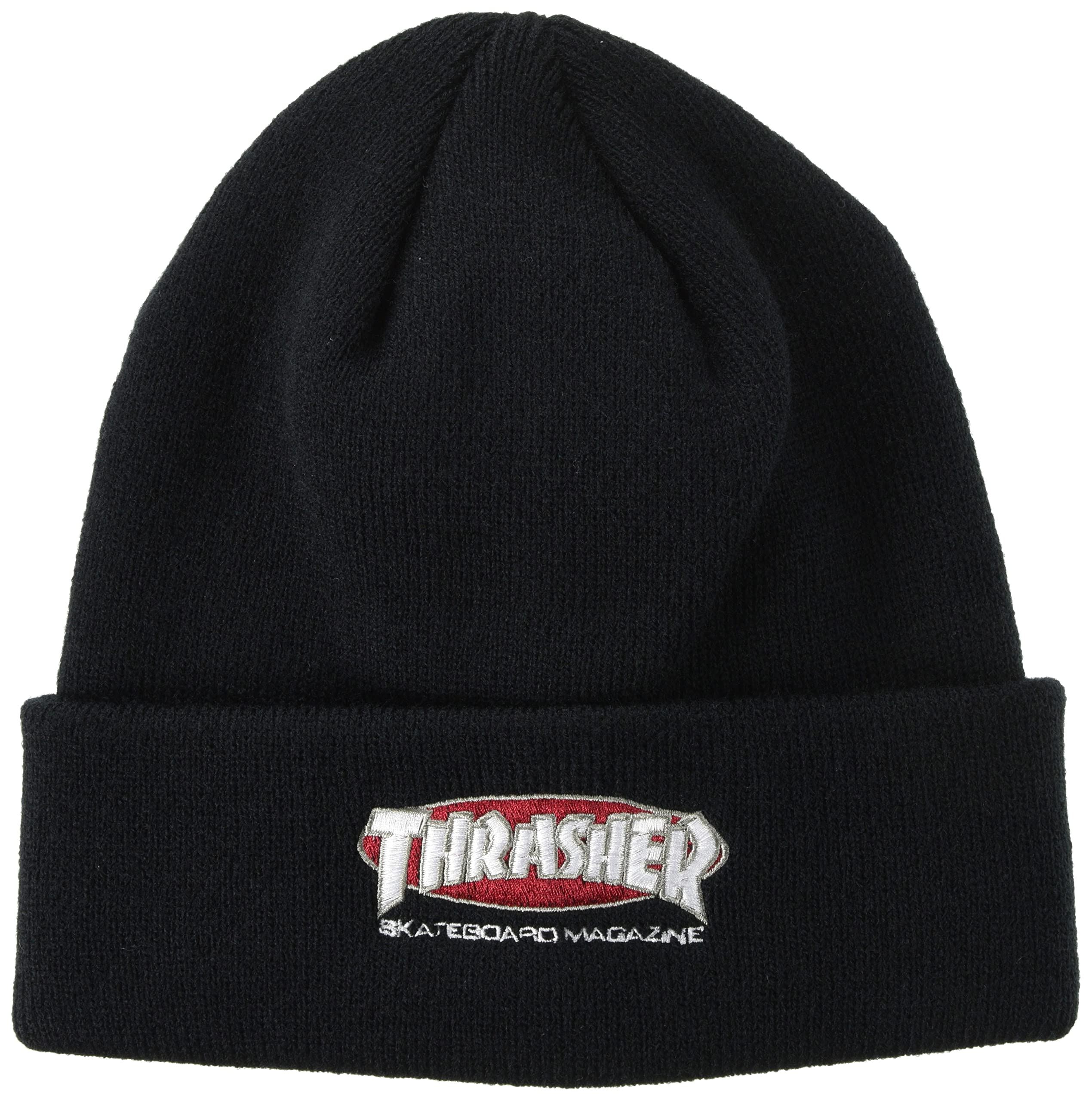 

Thrasher Knit Cap OVAL MAG FR (Brand Logo) [22TH-N60 / BEANIE] Hat, Black, чёрный