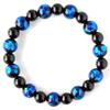 Natural Stone Power Stone Bracelet, Firefly Glass, Onyx, Men's and Women's Accessory, Inner Diameter Approx. 17.5cm