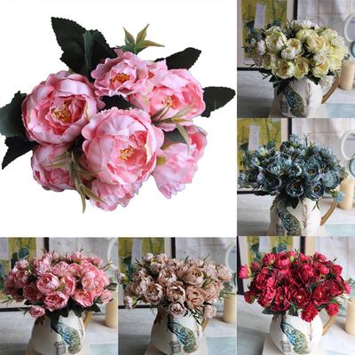 1pc flor artificial jardim diy palco festa de casamento em casa festival artesanato decoração