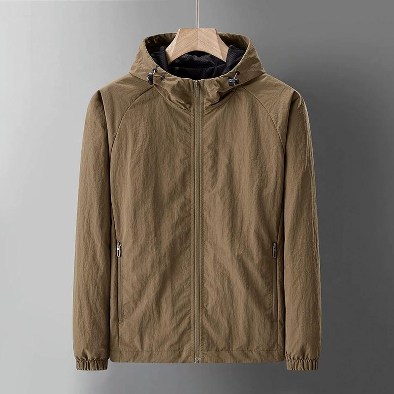 Kurtka na jesień i zimę do sportów outdoorowych, jednolity kolor, luźny krój, styl kombinezonu szturmowego z trzema dowodami