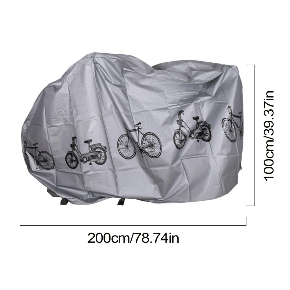Bike Cover Weatherproof Dustproof UV Protection Cycle Tarp Bicycle Rain Cover for Mountain Road Electric Cycles Cruiser Scooter