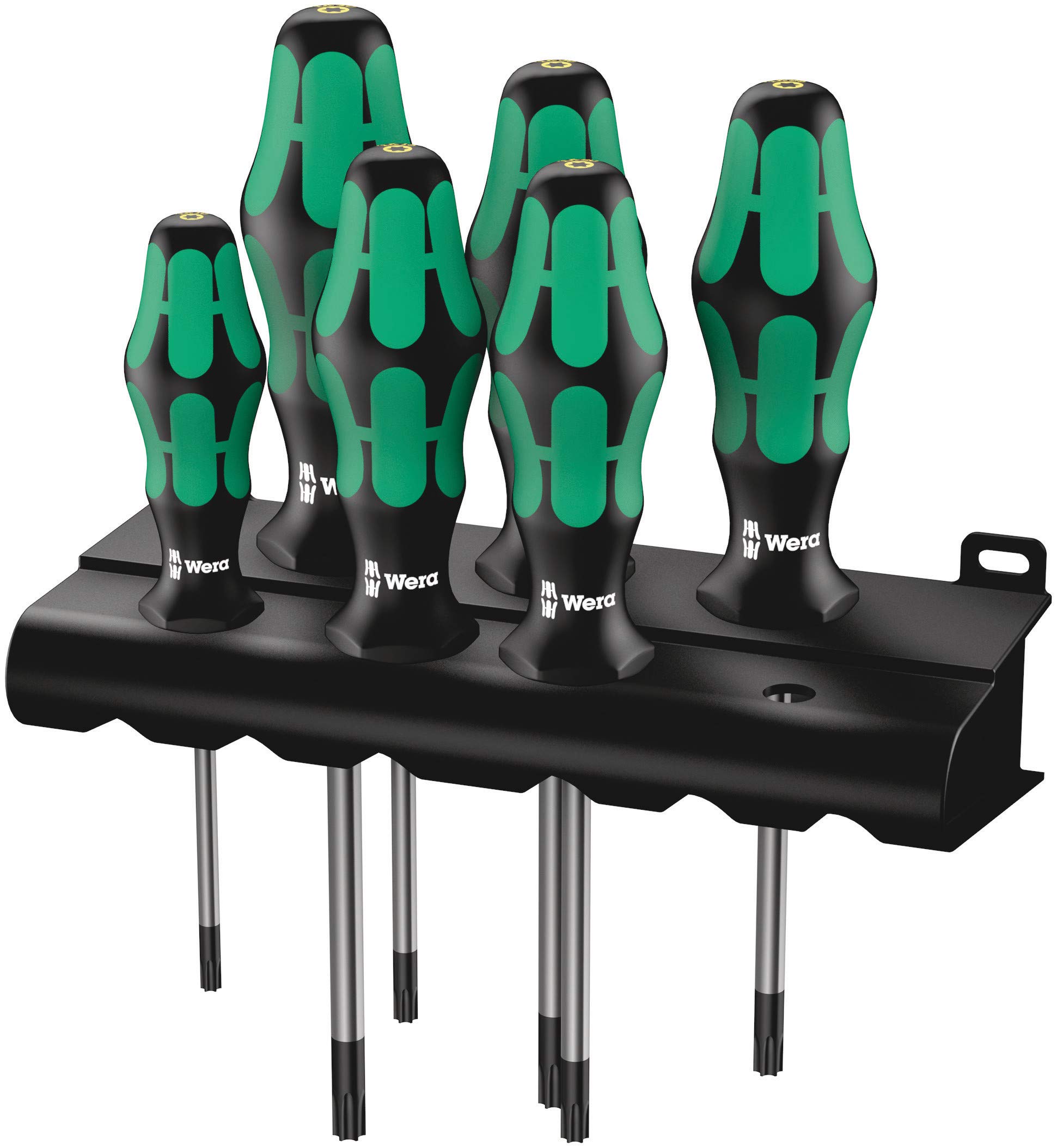 

WERA Torx Screwdriver Set of 138250 Tamper-Proof 6, T10-T40, зелёный