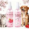 Pet Odor Eliminator Spray 100ml Dog Perfume Scented With Cherry Blossom Strawberry Coconut Long Lasting Deodorizer Freshener