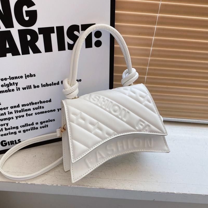 Elegant Korean Style Trendy Small Bag 2024 Summer Fashionable Pu Handbag In Brown