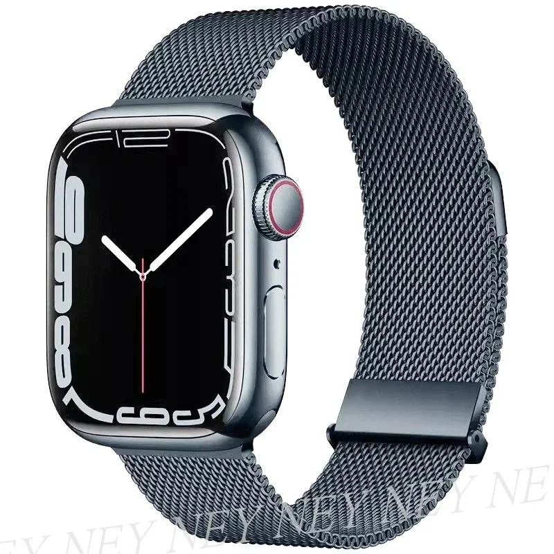 Milanese Loop for apple watch band 44mm 40mm 45mm 41mm 42-38-44 mm strap ultra 2 49mm metal bands iwatch series 9 8 7 6 SE 5 4 3