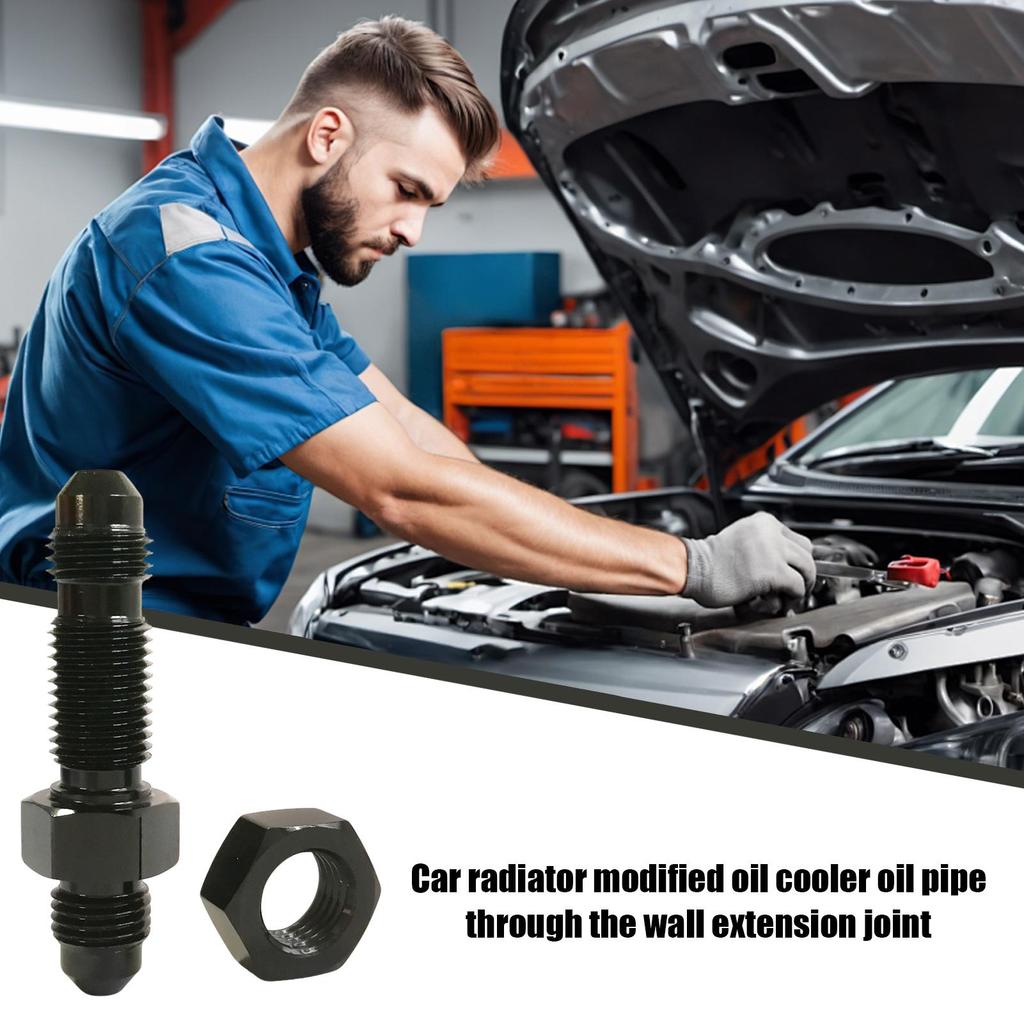 AN Adapter Fittings AN Oil Cooler Adapter Aluminum Automotive Replacement Parts For Repair Shop Home Users Garage Business Users