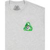 Palace P3 Skull T-Shirt Grey Marl Unisex Tops P28TS144