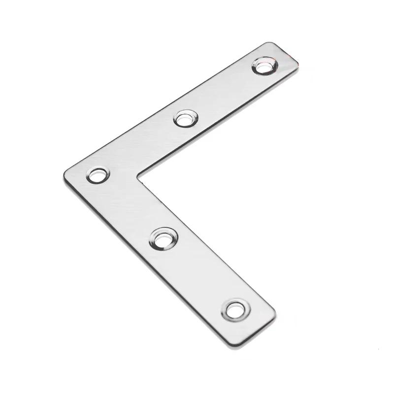 10 Pcs Flat Corner Brace, L Type Shelf Bracket 50/80mm, Heavy Duty Stainless Steel Shelf Supports