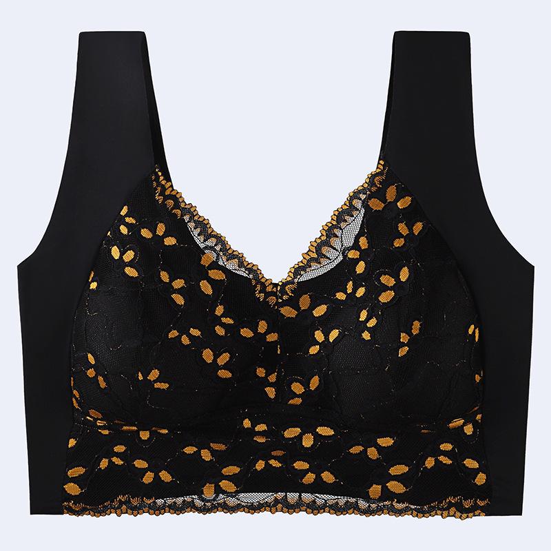 Seamless Lace Bandeau Bra: Wireless, Fixed Cup for a Flattering Look