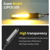 2/4pcs Motorcycle Flashing Lights Turn Sequential Signals LED Blinker Flowing Water Bendable Tail Stop Indicators Turn Signal