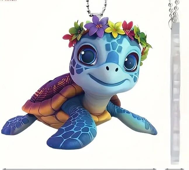 

Забавная Очаровательная И Акриловая Черепаха Автомобильная Подвеска для Интерьера Идеальна для Праздников Для