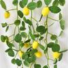 Pack of 2 Bright Artificial Lemon Branches Artificial Lemon Branches Yellow Stem For Garden And Kitchen Decoration