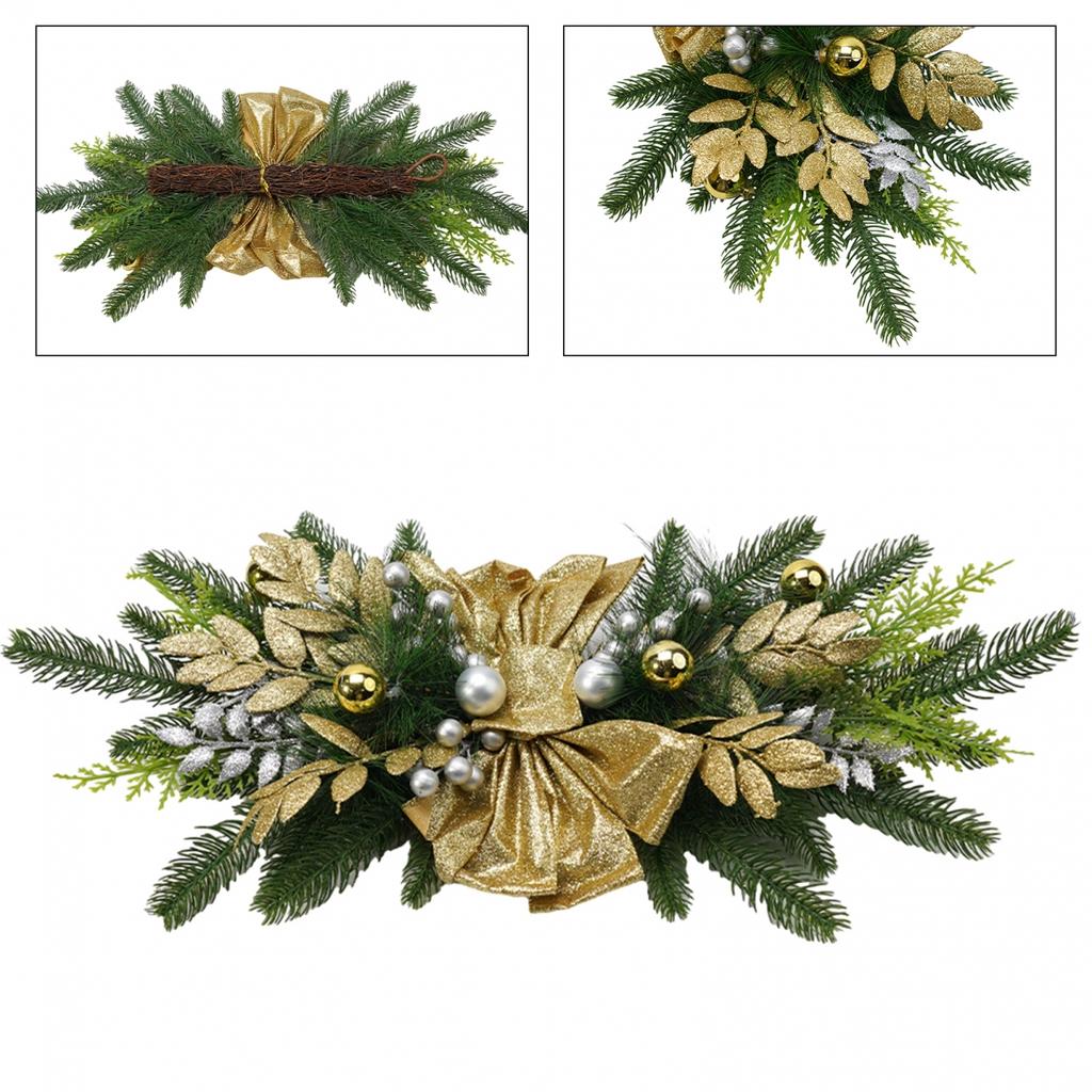 Red Bow Hanging Ornament Shop Window Sill Balustrade